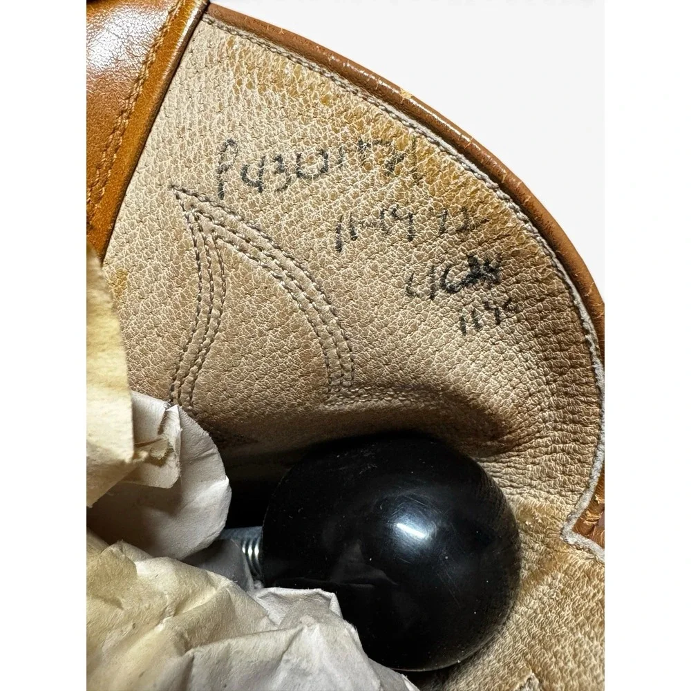 Vintage Custom Handmade Ostrich Quill Leather Western Cowboy Boots- Please Read - Picture 9 of 9